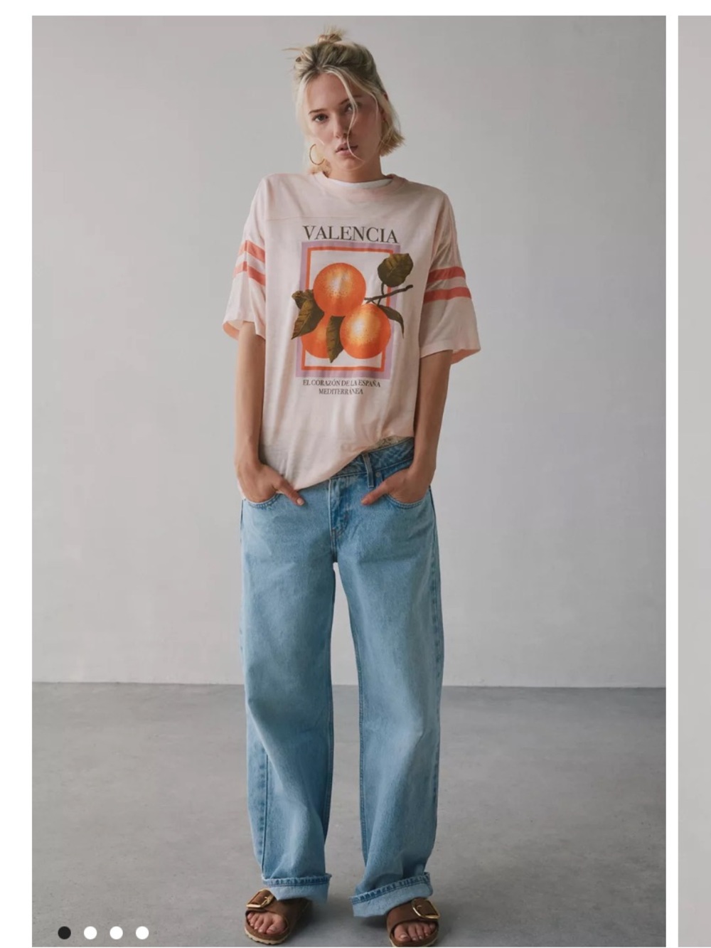 Urban Outfitters BDG Rowan Valencia Orange Graphic Oversized Tee